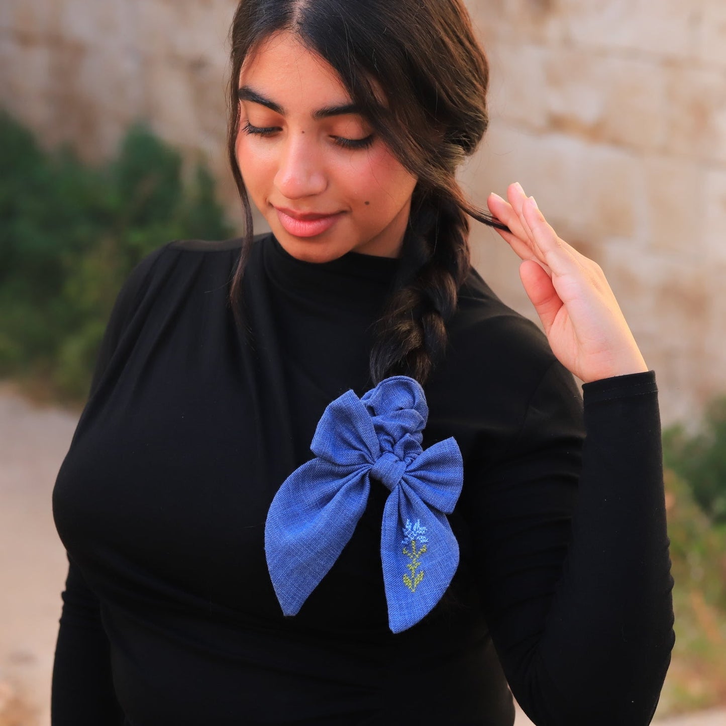 Pre-Order Bow Scrunchie - Blue