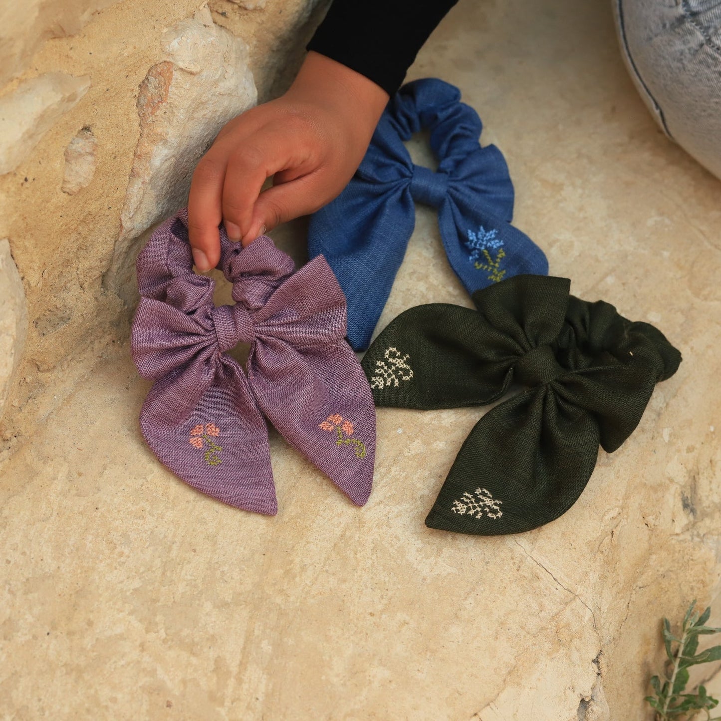 Pre-Order Bow Scrunchie - Green