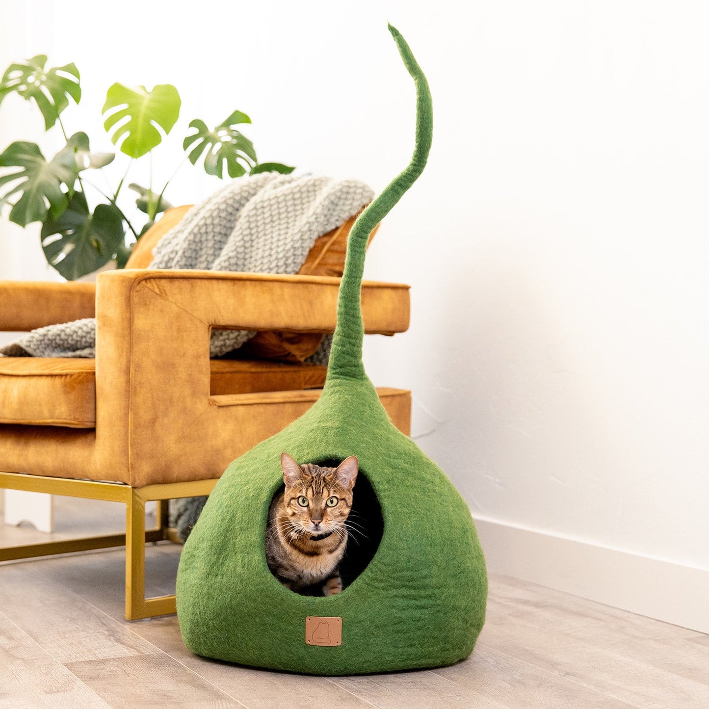 Whimsical Cat Tail Cave Bed
