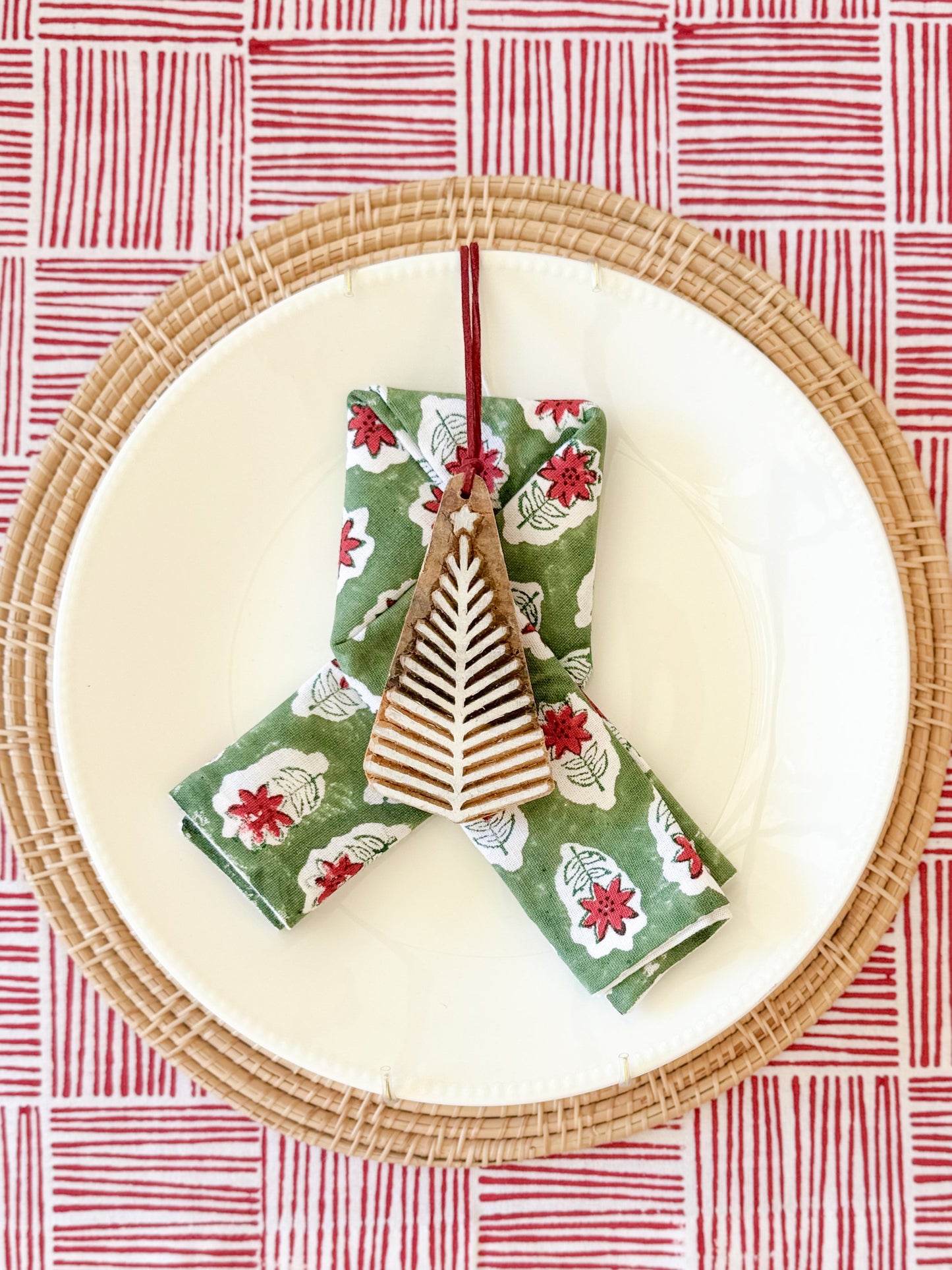 Table Runner - Stripe, Red