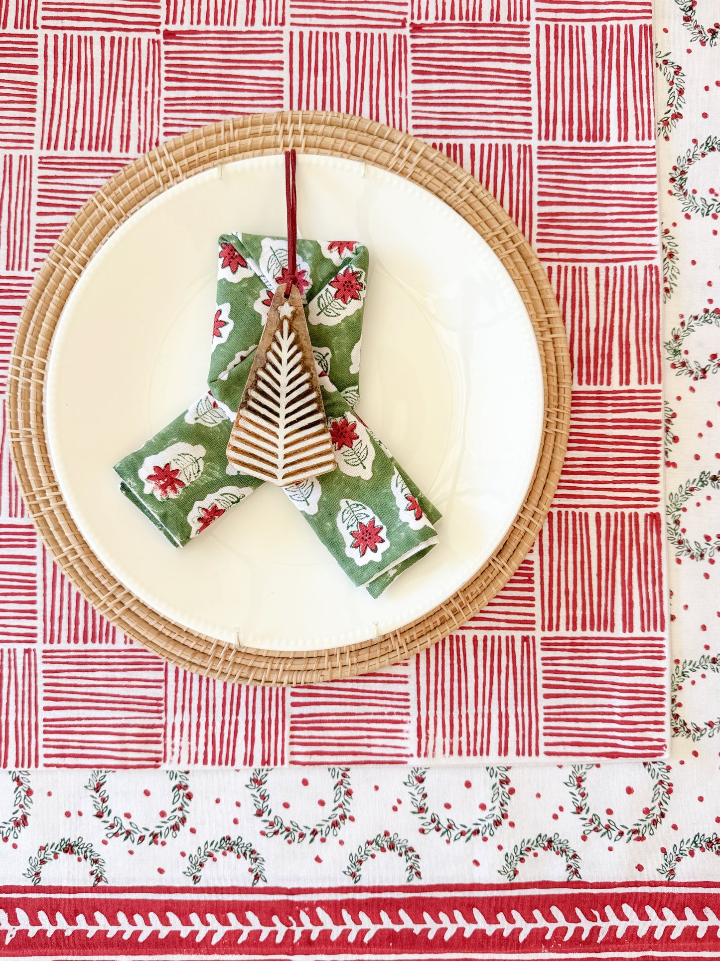 Table Runner - Stripe, Red
