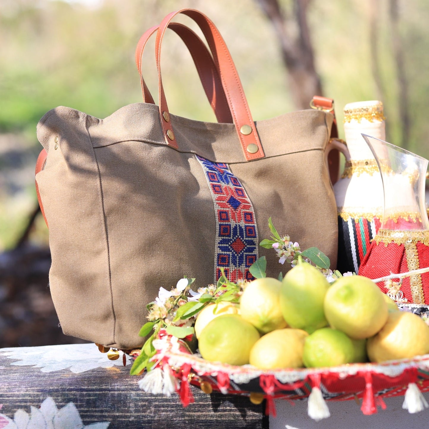 Walid Unisex Bag - Tan