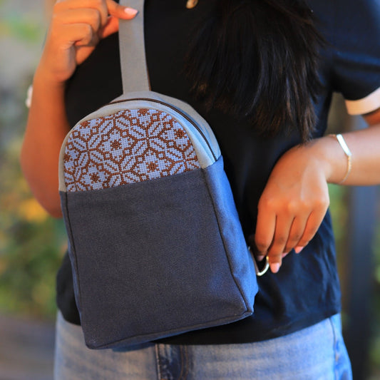 Salma Sling Backpack - Blue