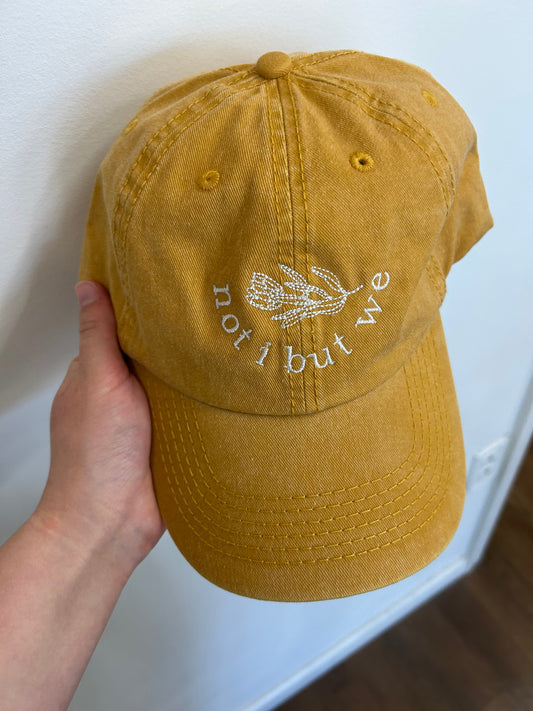"Not I But We" Yellow Baseball Hat