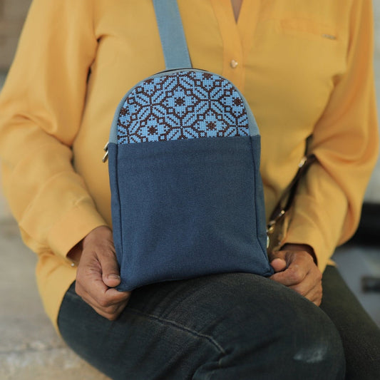 Salma Sling Backpack - Blue