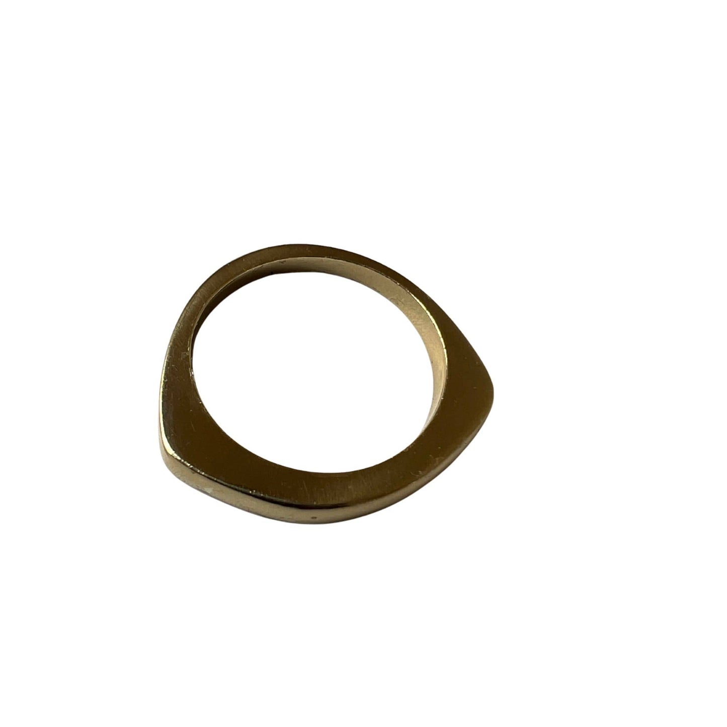 Brass Geometric Band Ring | Ida