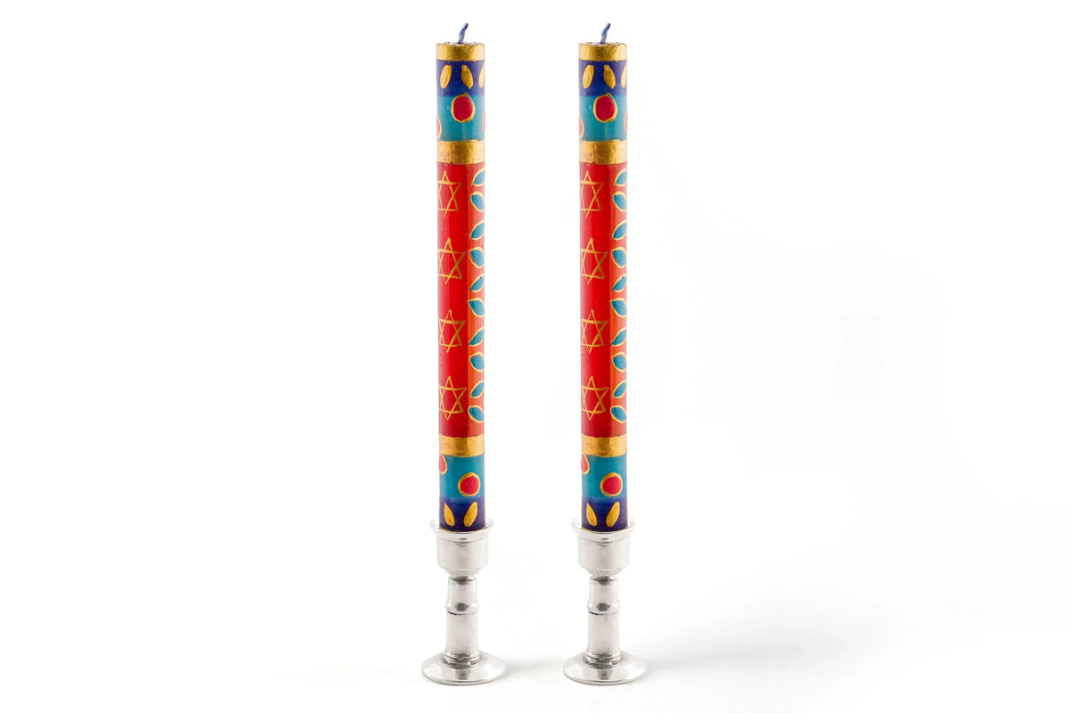 Judaica Painted Candles