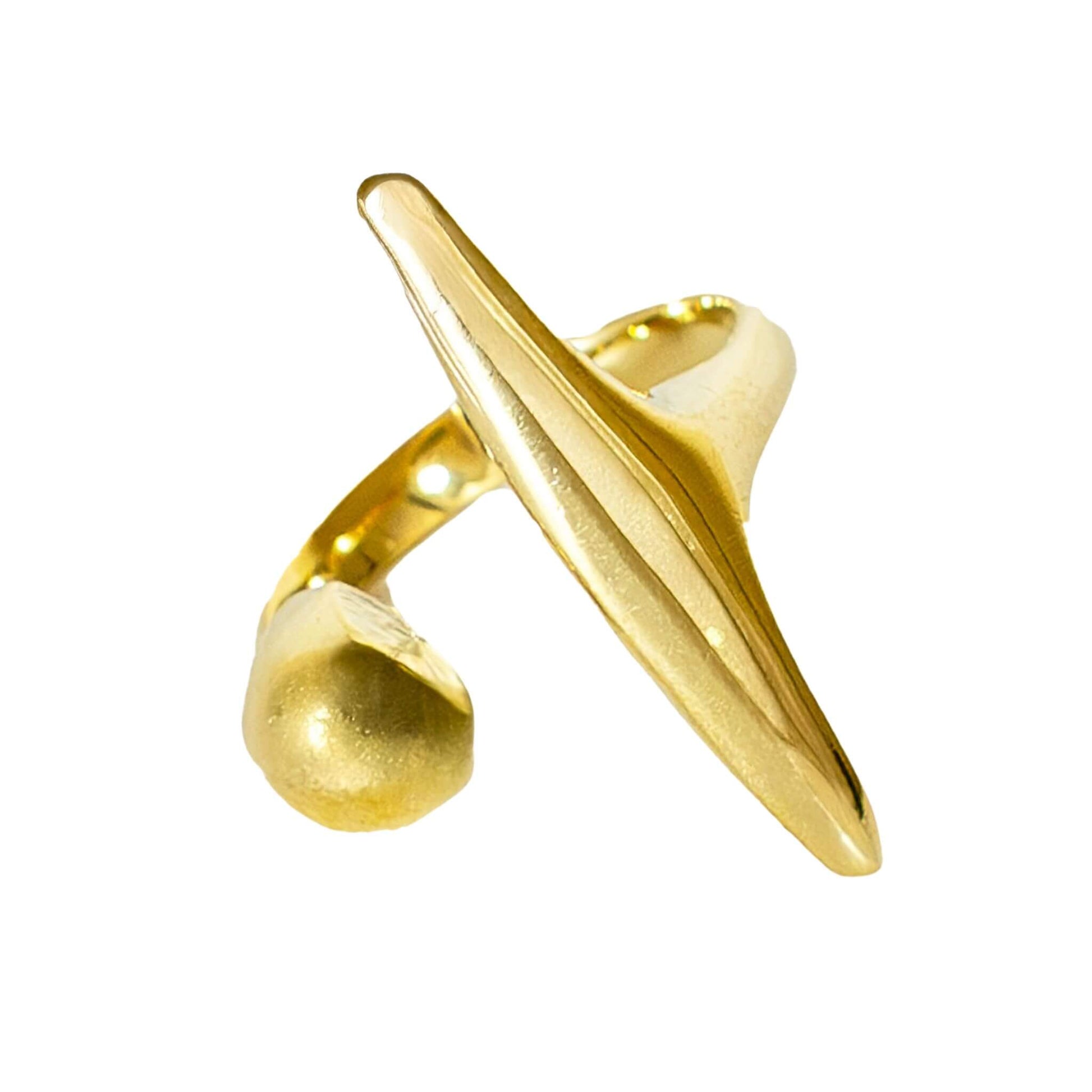 Blade and Ball Open Brass Ring | Jabari Ecodunia