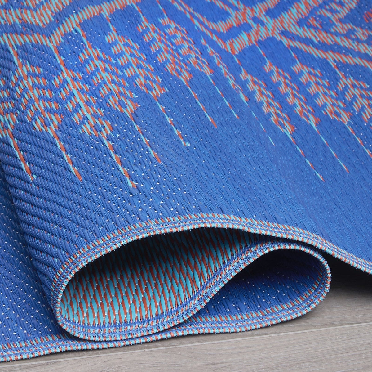 Jodhpur - Multi Blue Geometric Outdoor Rug for Patio