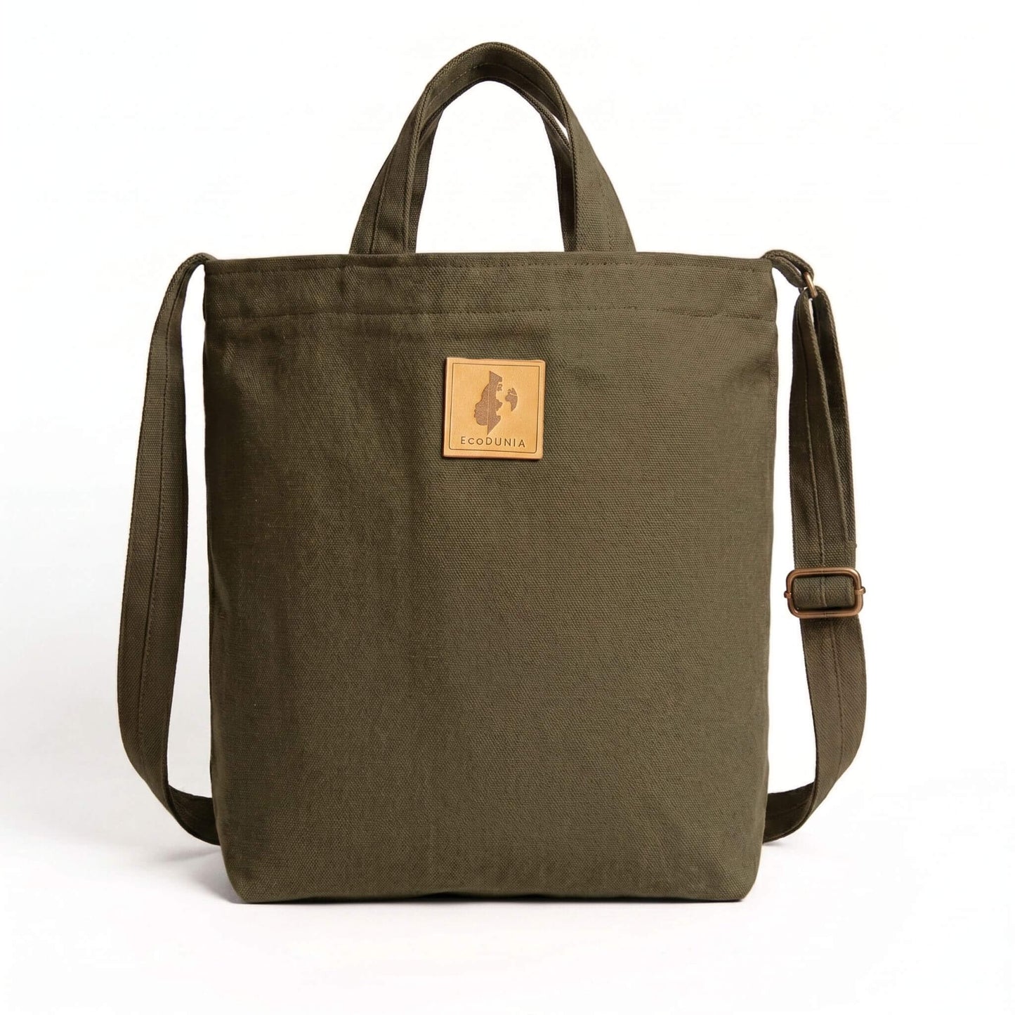 Canvas Carry-All Crossbody Bag for Men & Women | Amani #color_jungle-green