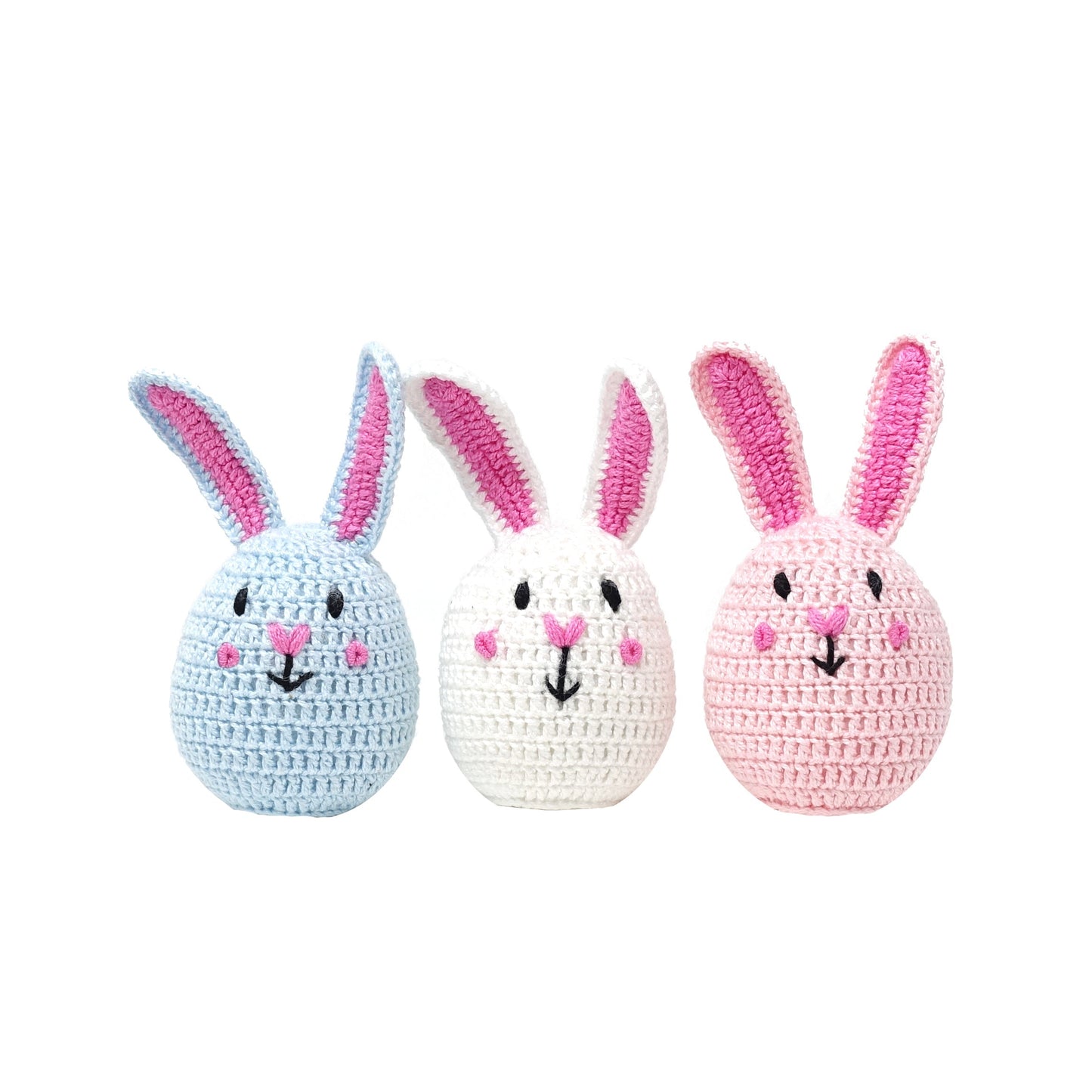 Crochet Bunny Egg Toy (case pack of 3)