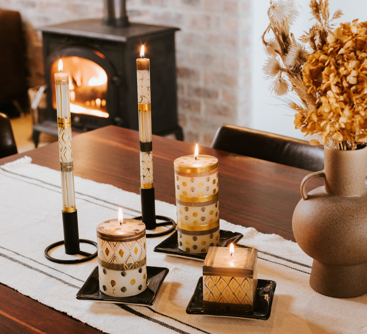 Celebration Painted Candles