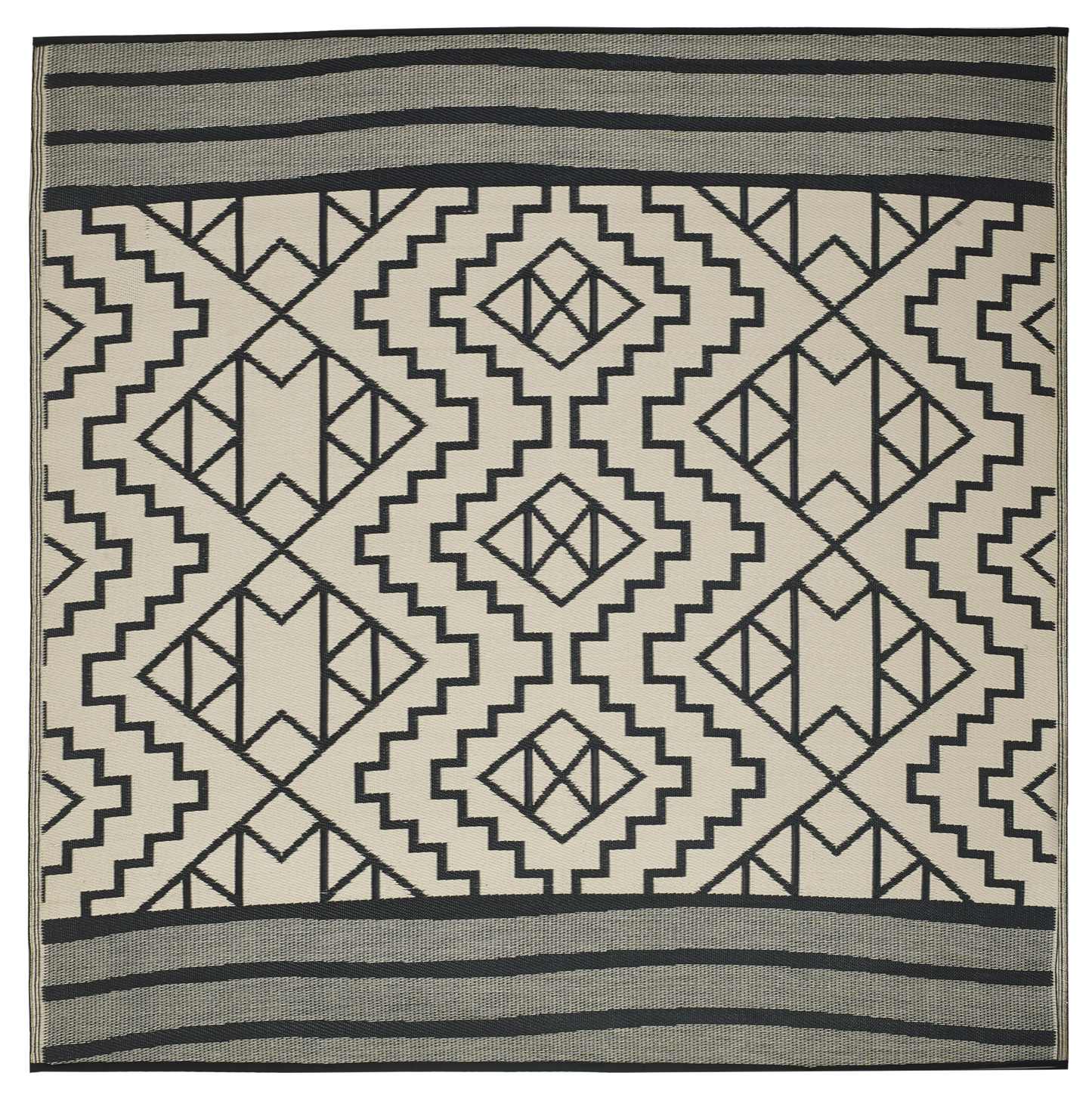 Kilimanjaro - Black Outdoor Rug for Patio FINAL SALE