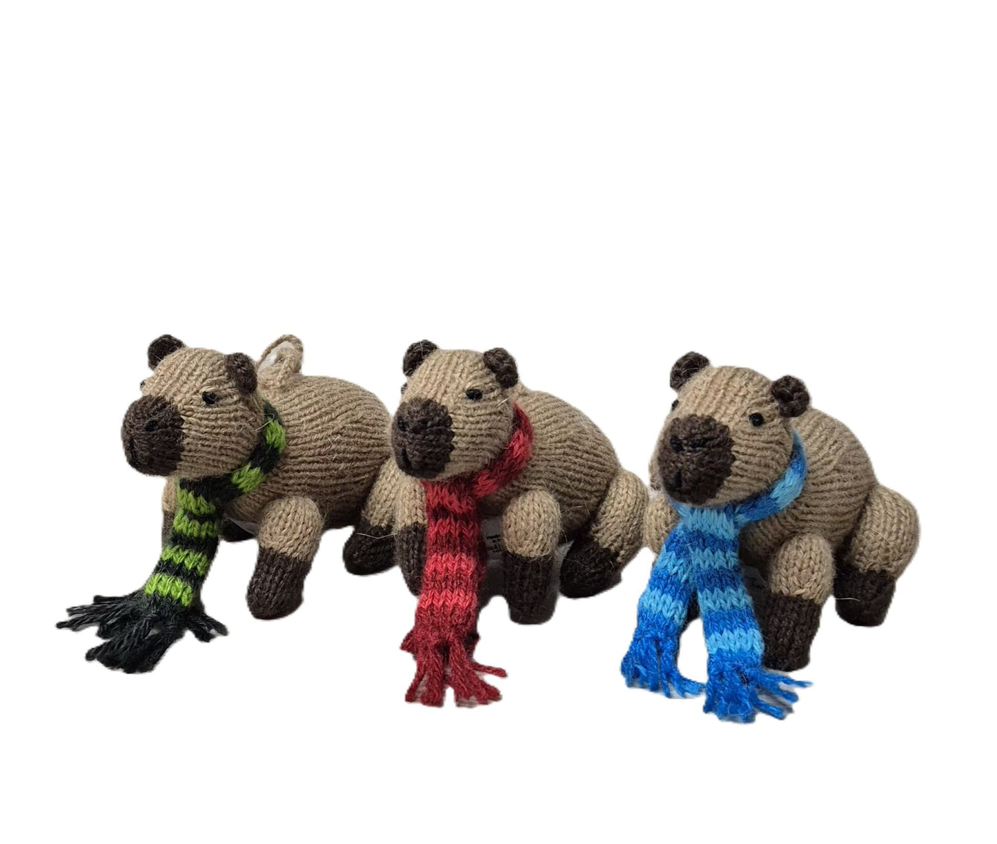 Capybara Ornaments, set of 3