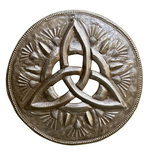 Celtic Trinity Knot, Wall Hangings, Handmade Home Decor 17"