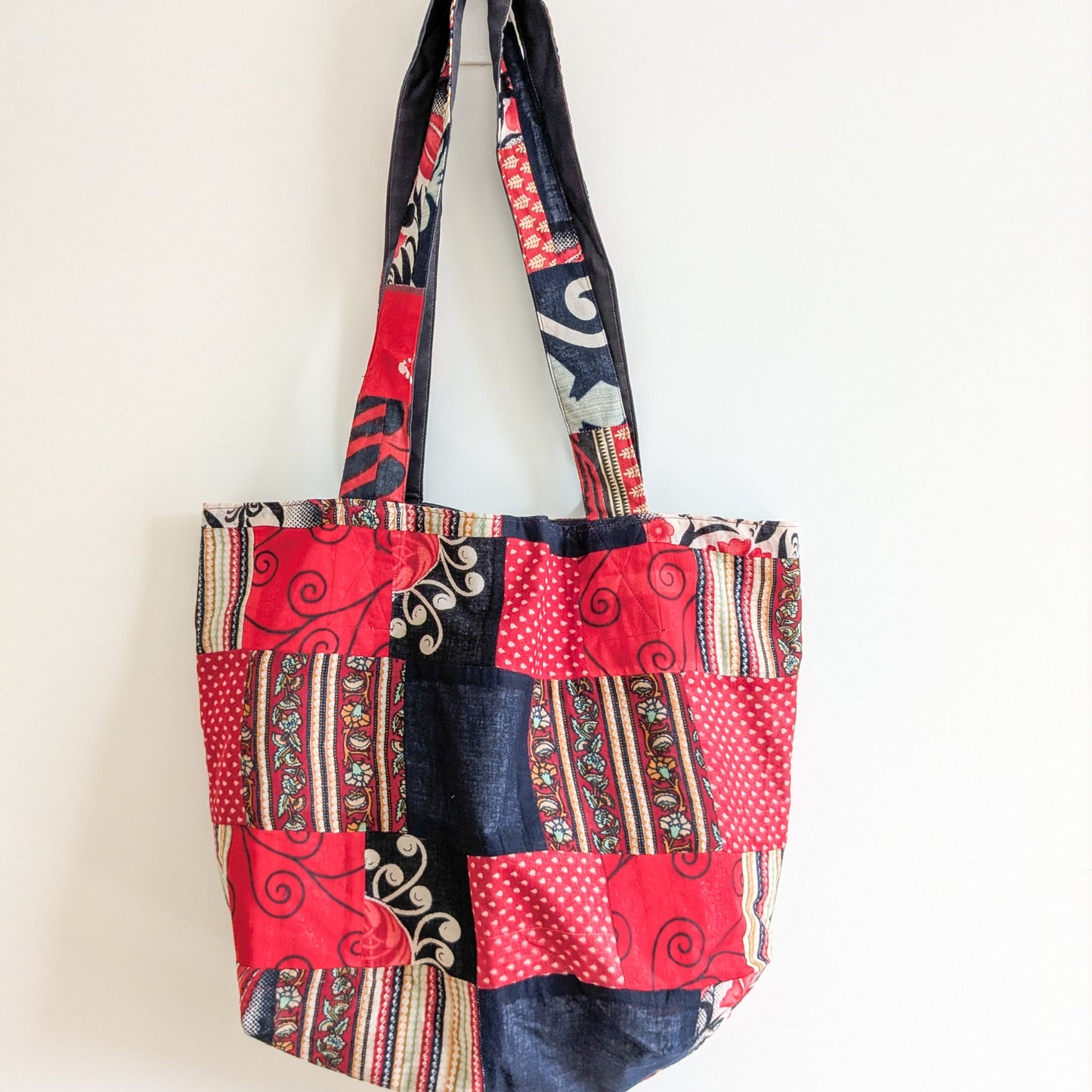 Colourful Sari Patchwork Tote Bags, Large Fair Trade Cotton Market Bags