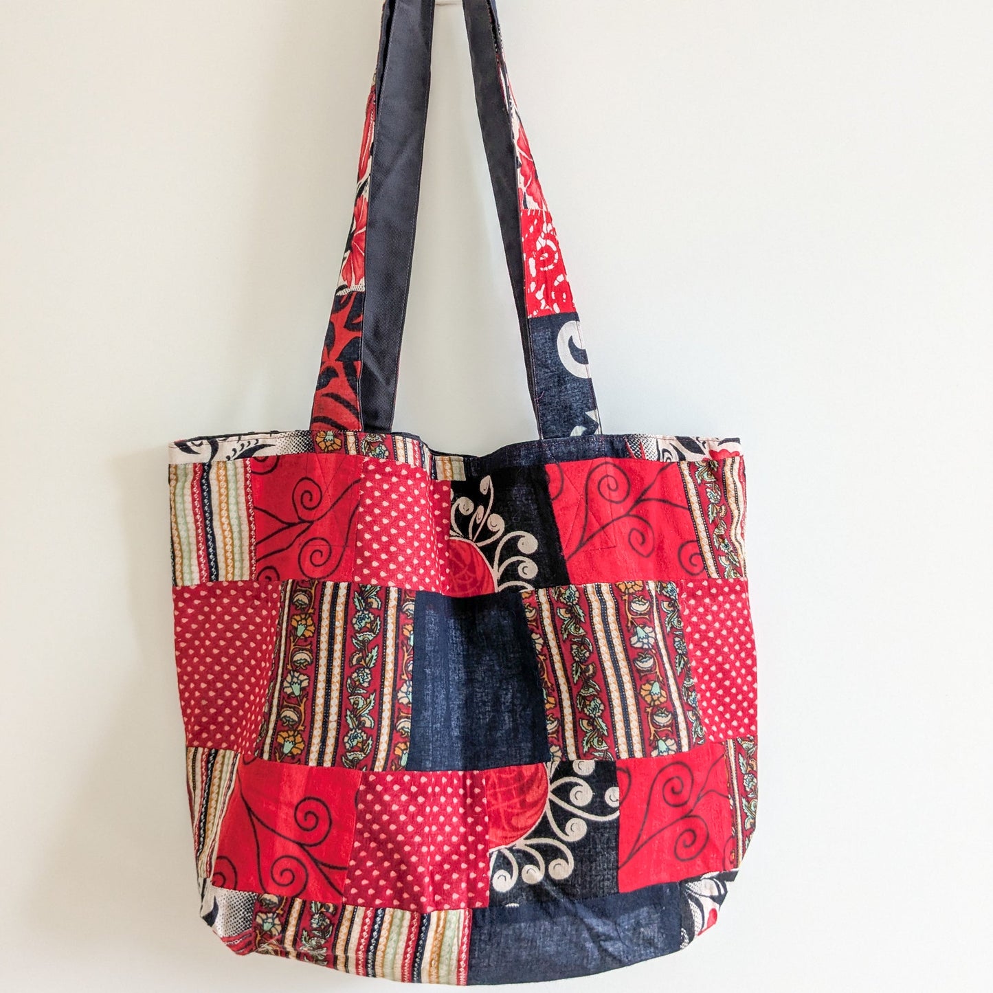 Colourful Sari Patchwork Tote Bags, Large Fair Trade Cotton Market Bags