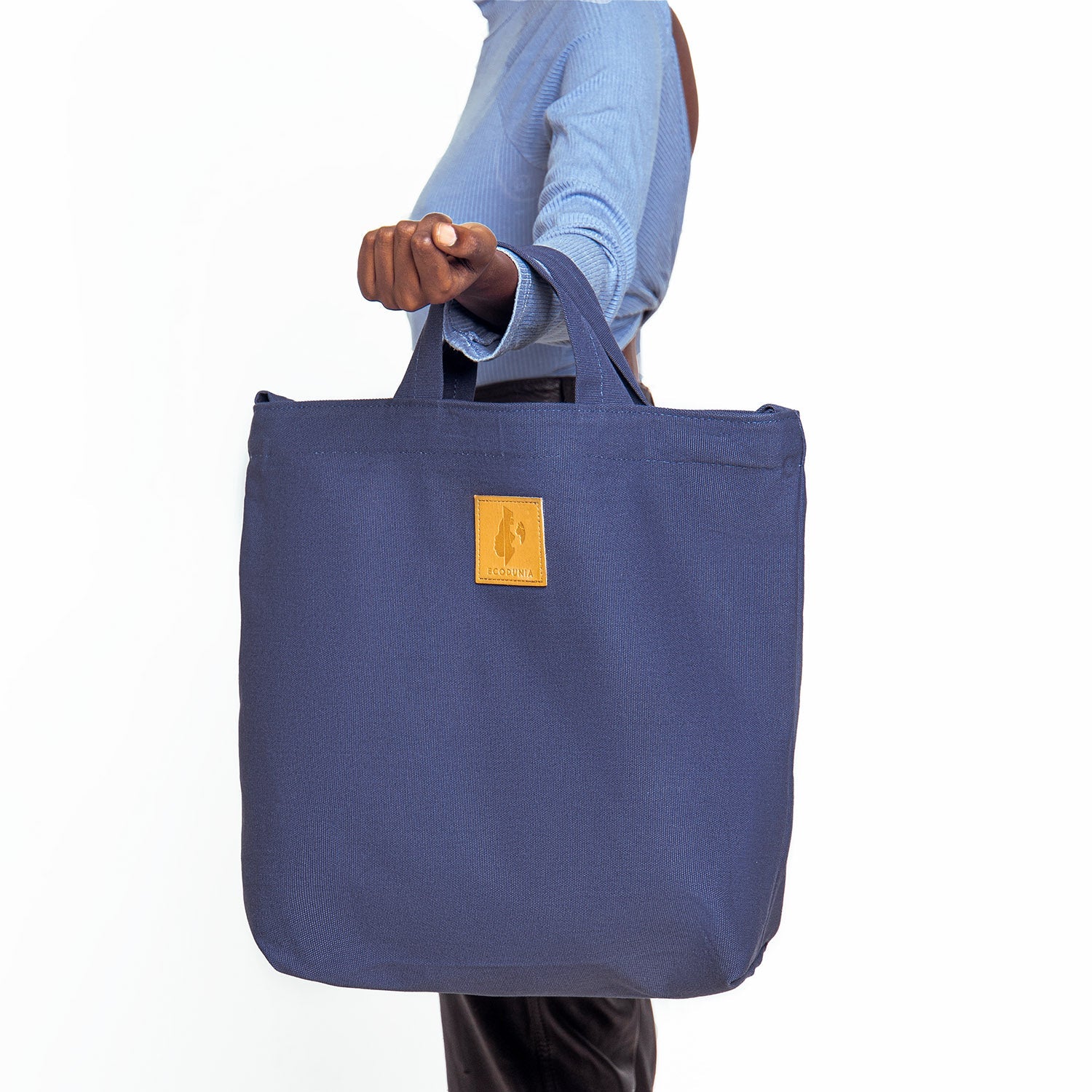 Canvas Carry-All Crossbody Bag for Men & Women | Amani #color–pale-blue