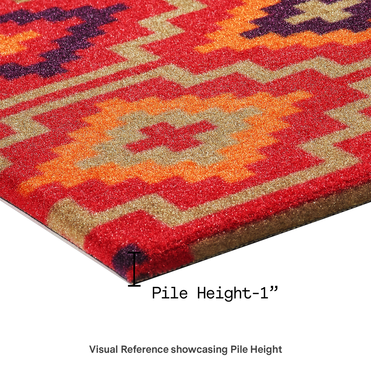Lhasa Kilim - Red Coir Doormat