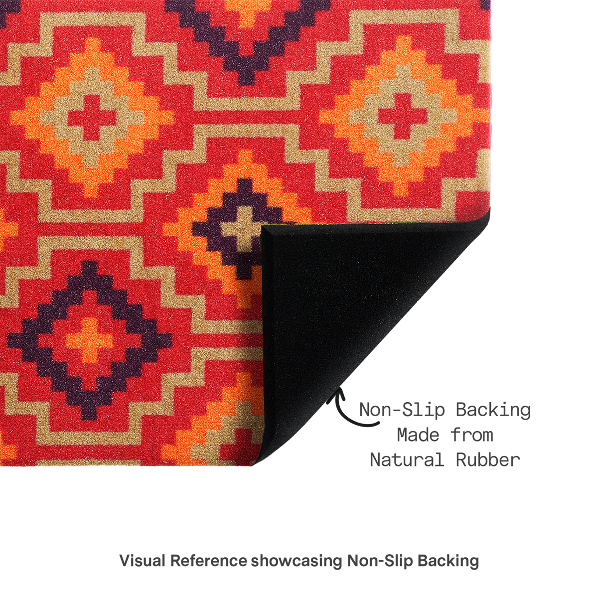 Lhasa Kilim - Red Coir Doormat