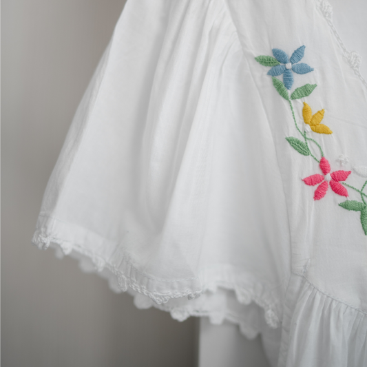 Cap Sleeve Garland Nightgown - Mixed