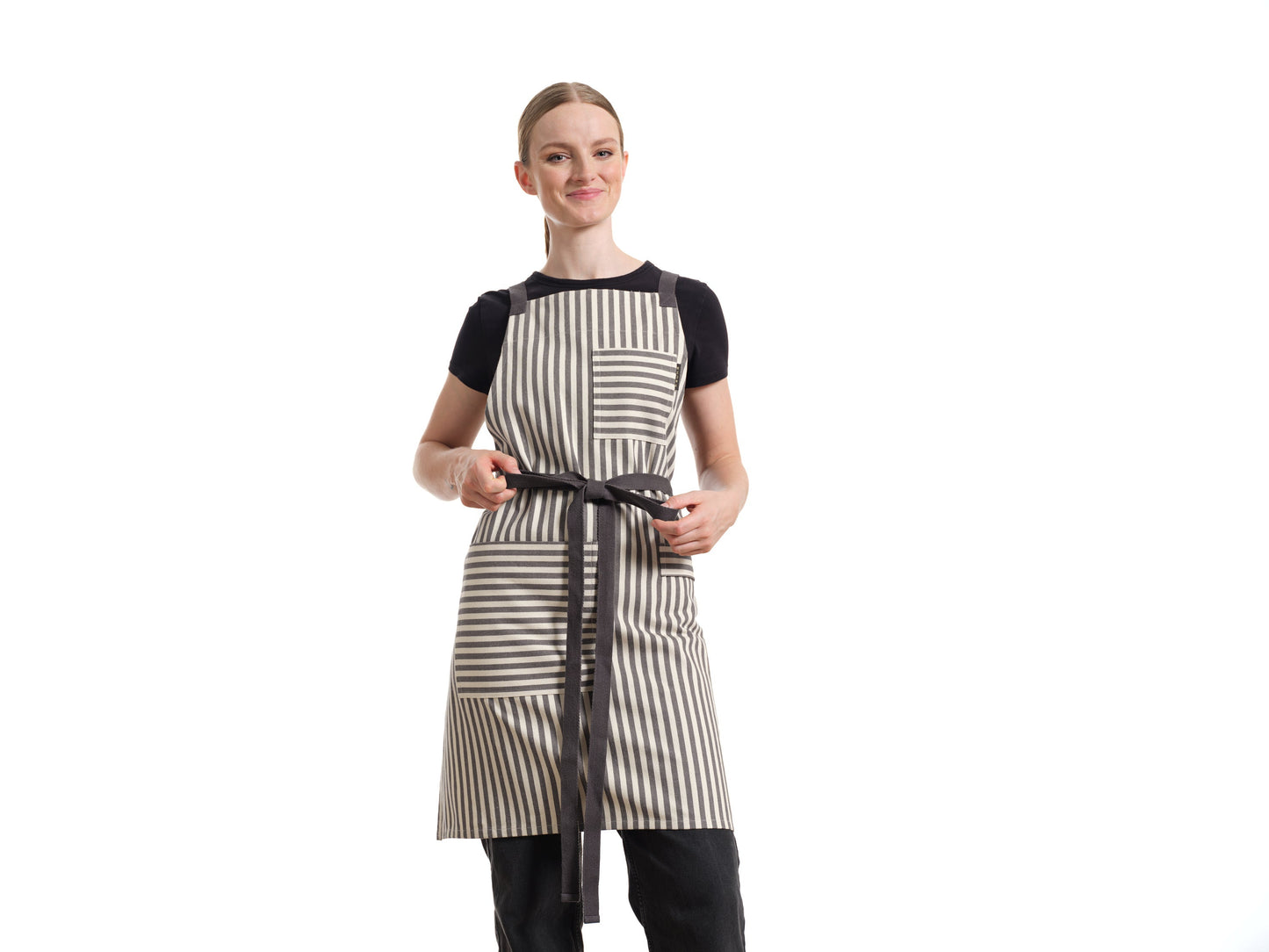 Crossback Apron - Twill Striped