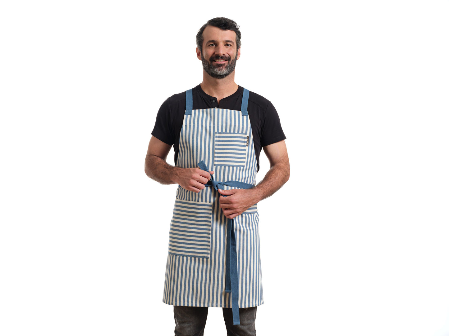 Crossback Apron - Twill Striped
