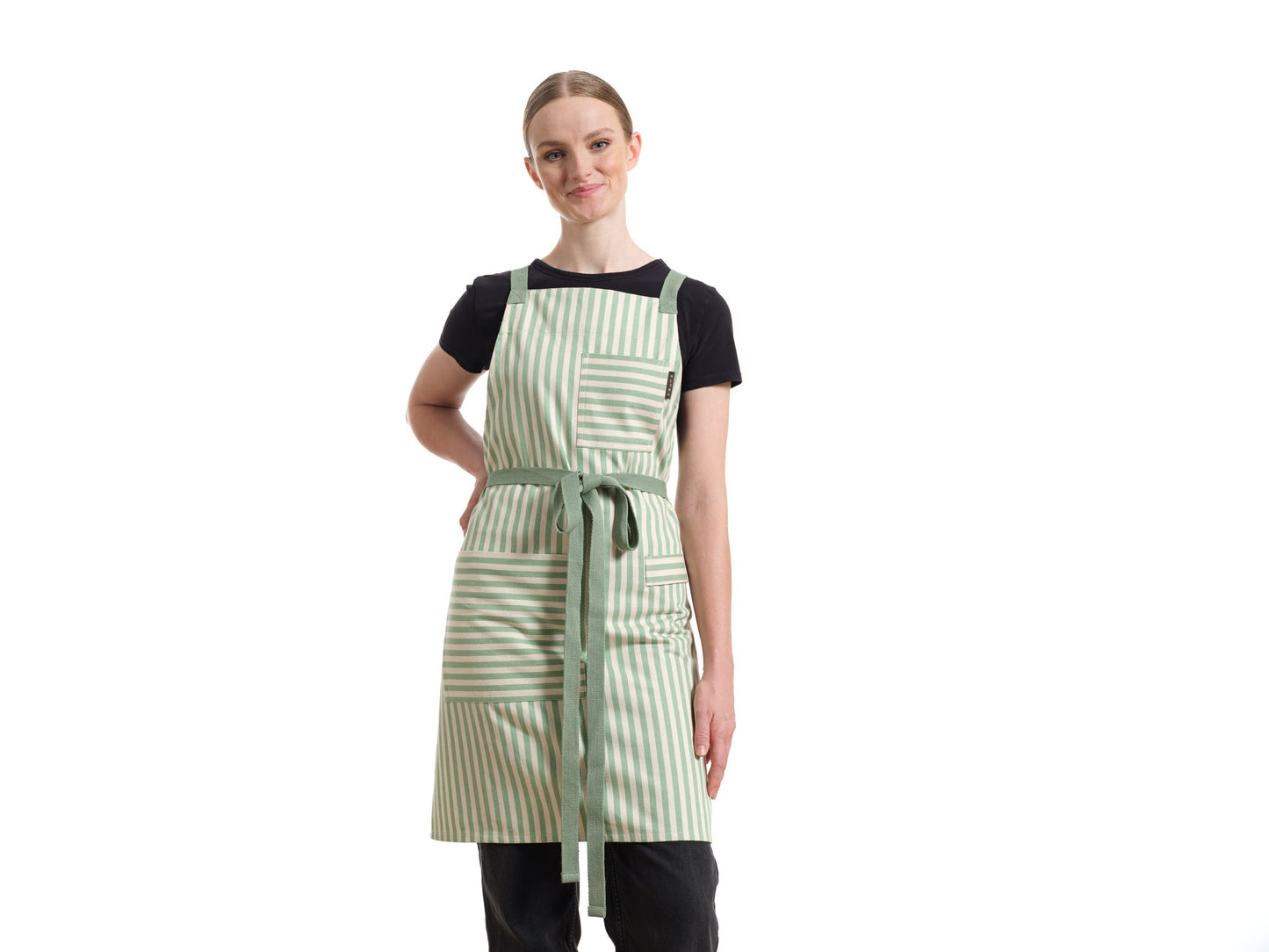 Crossback Apron - Twill Striped