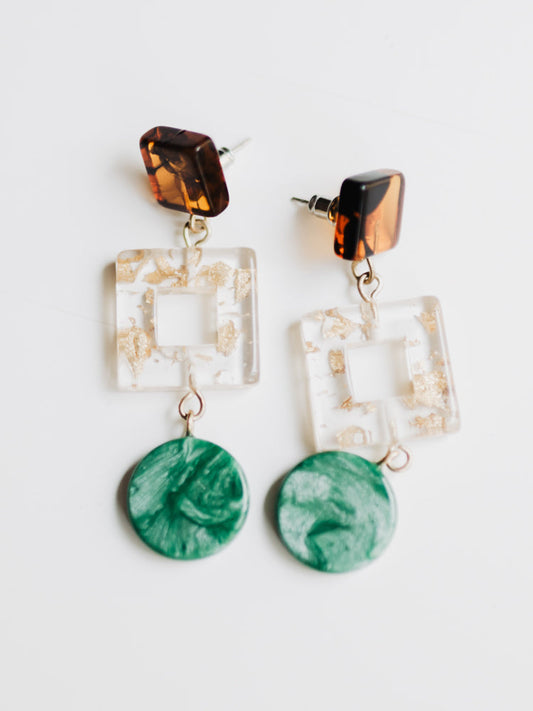 Jude Resin Earrings - Multi