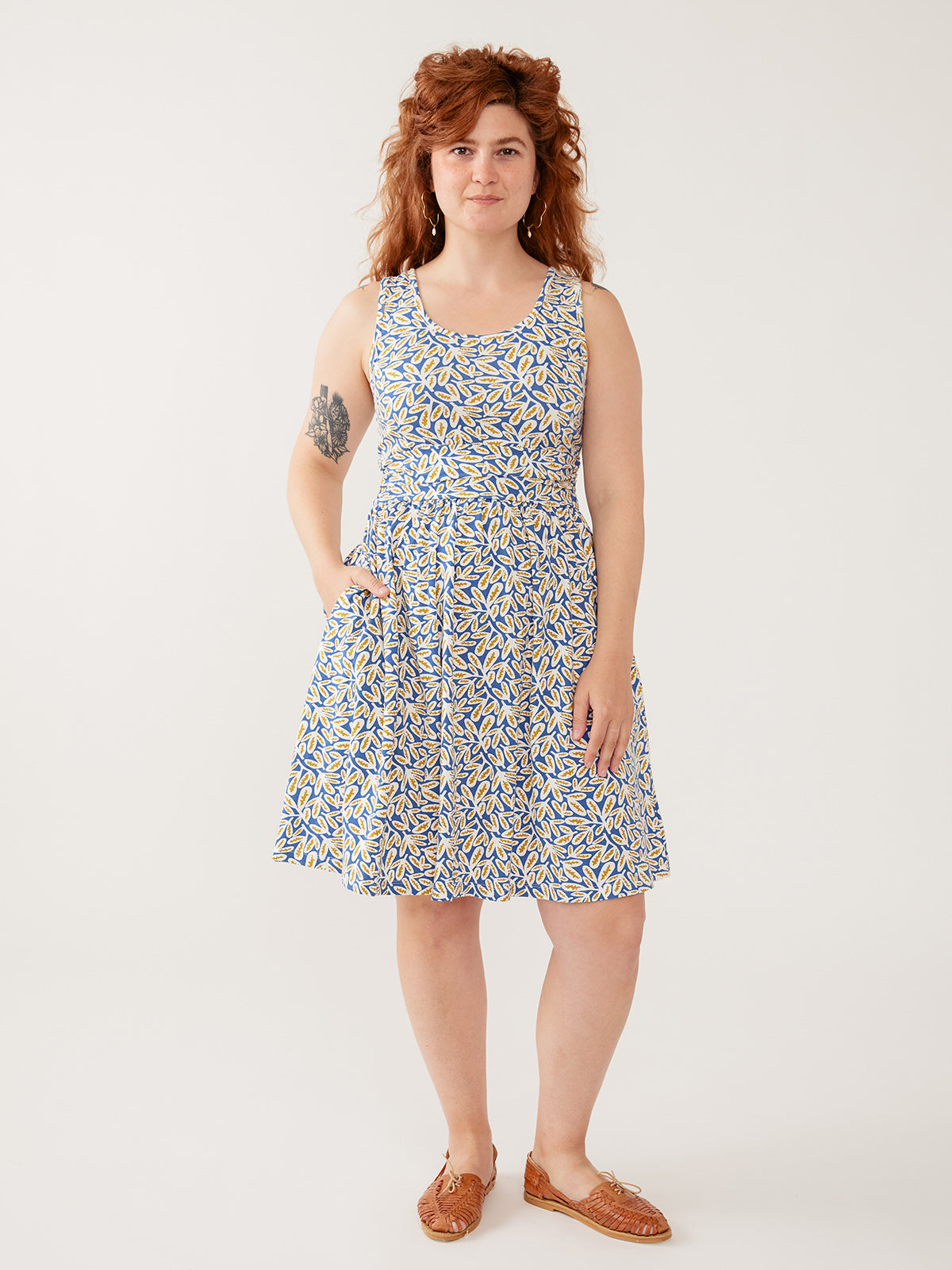 Asheville Dress - Fern Beats Blue