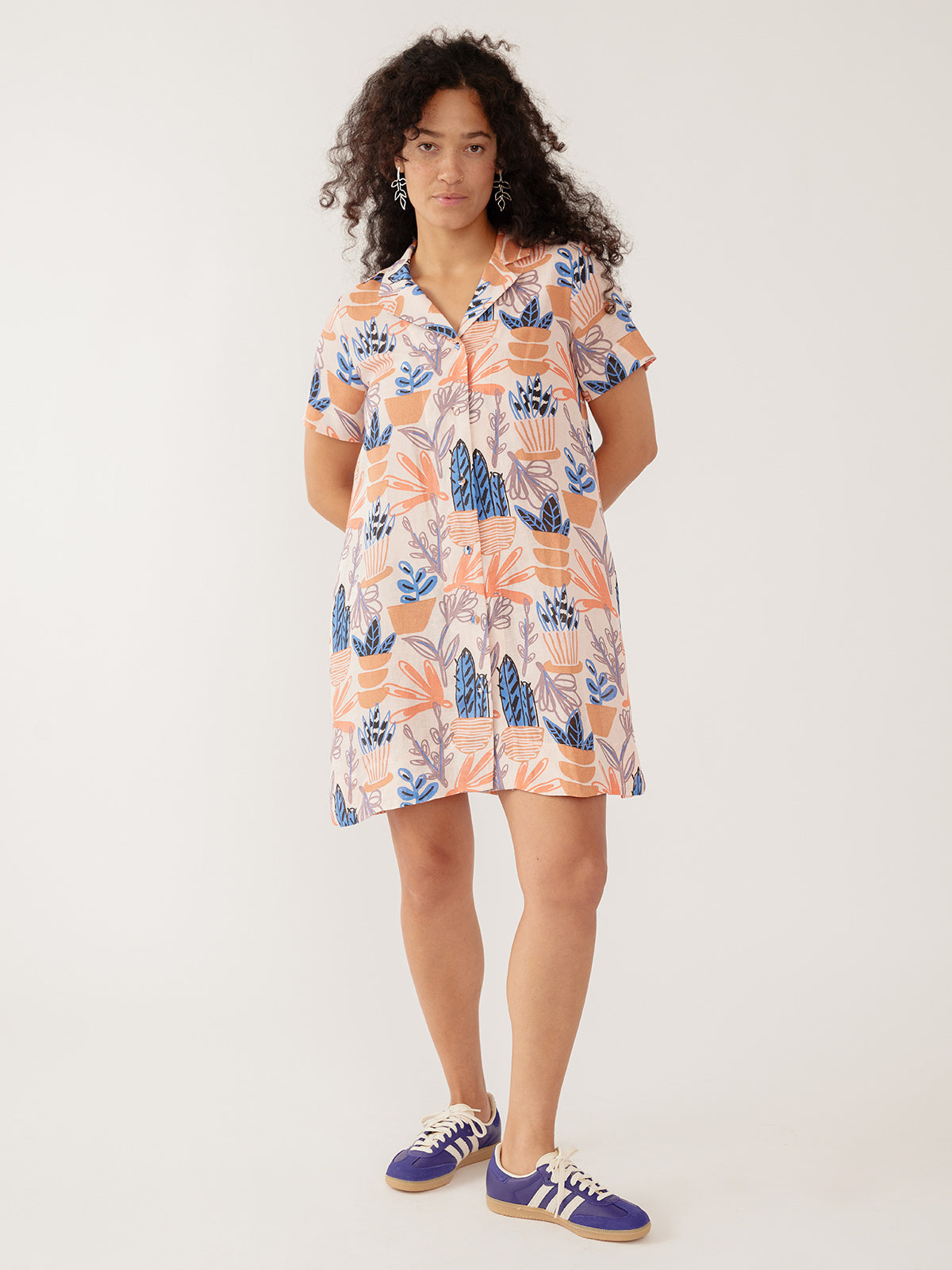 Camp Dress - Pastel Cacti