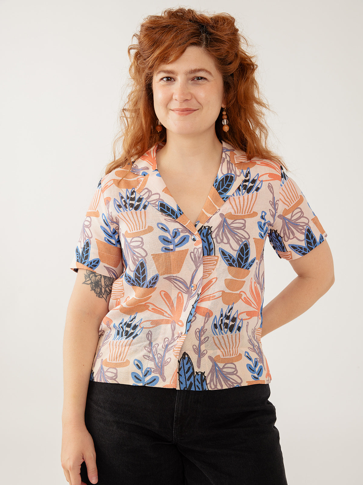Camp Shirt - Pastel Cacti