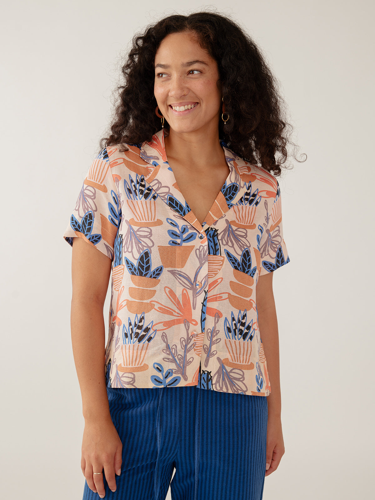Camp Shirt - Pastel Cacti