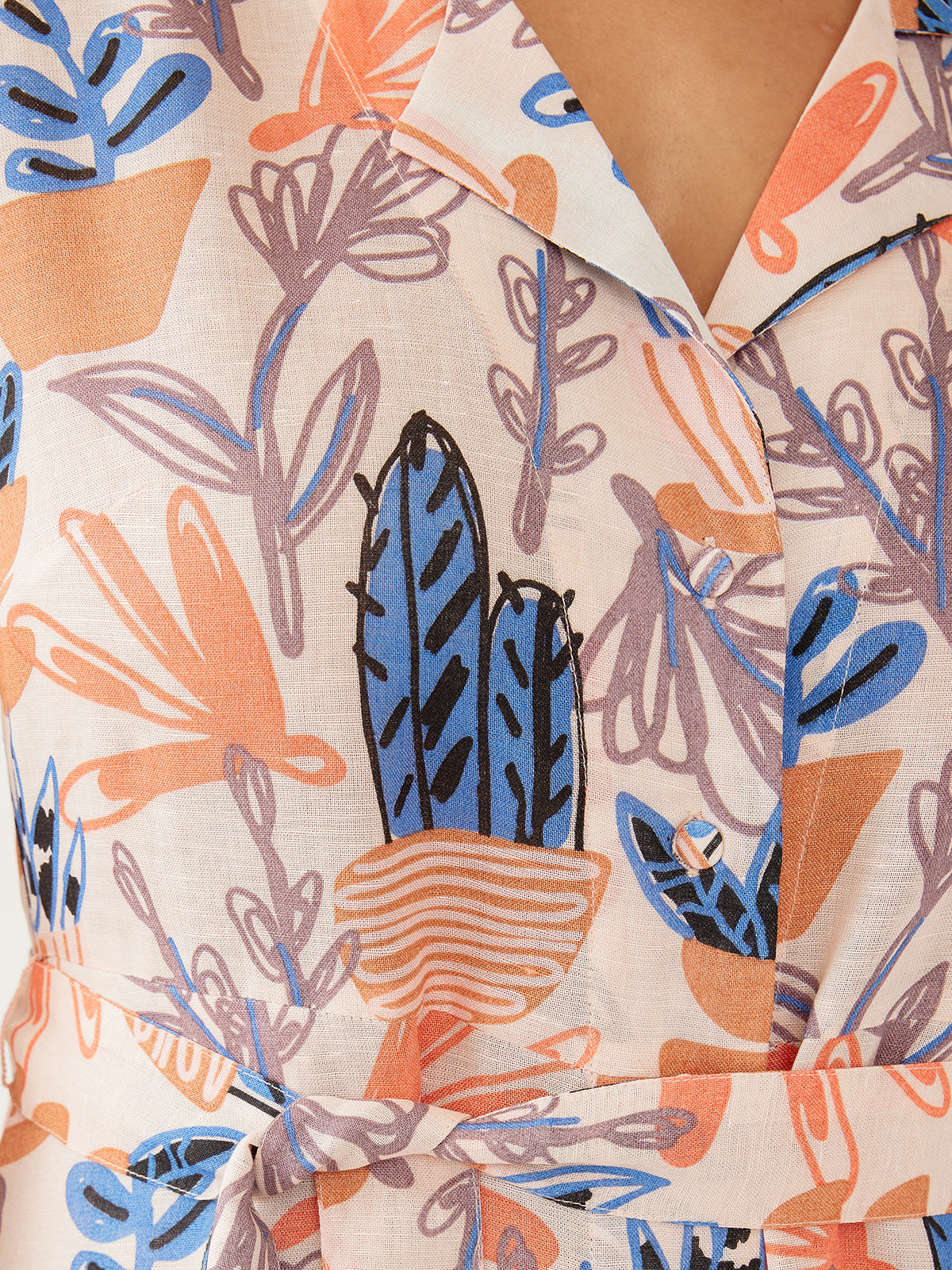 Charlie Dress - Pastel Cacti