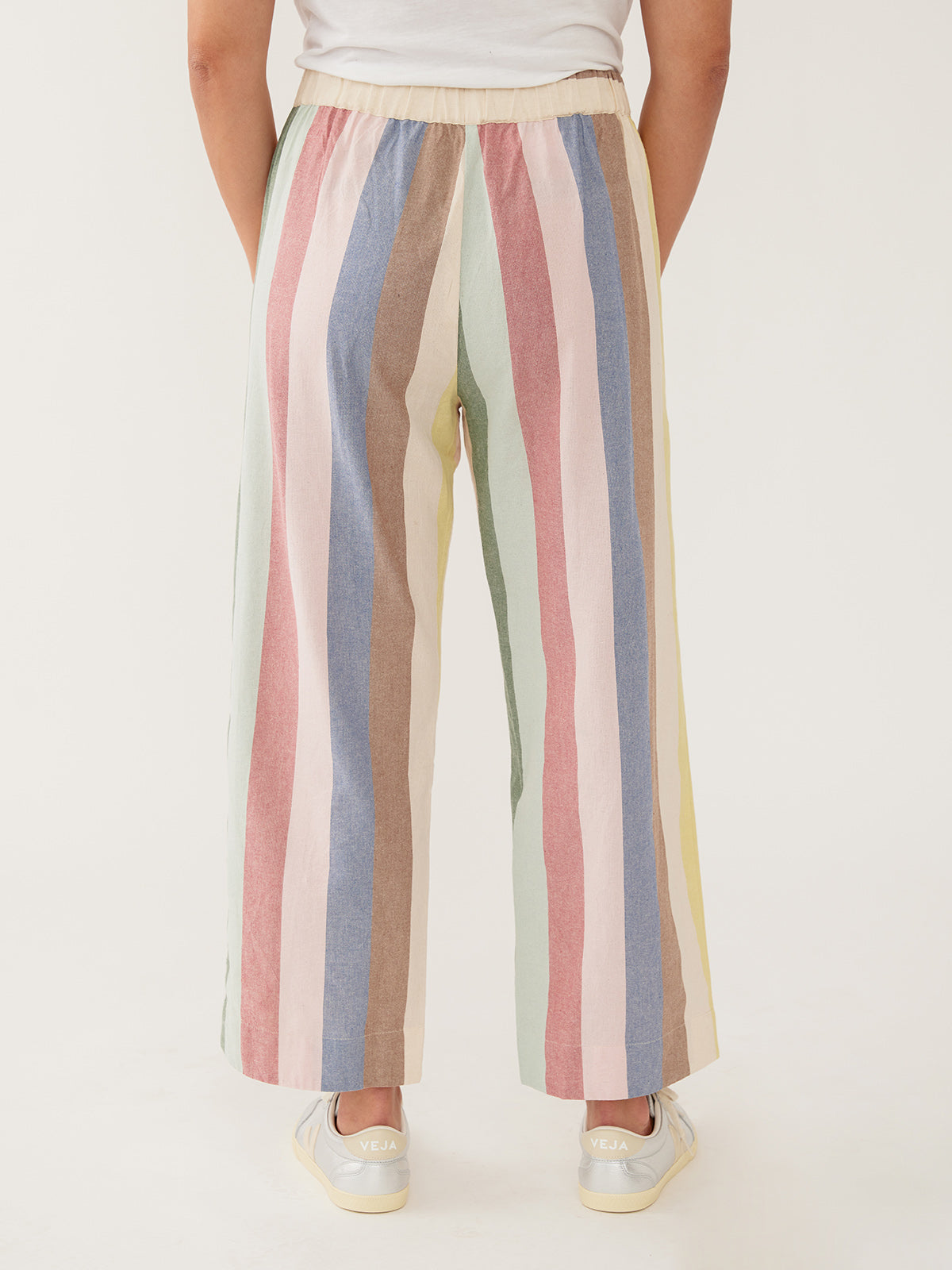 Emmy Drawstring Pant - Vintage Rainbow