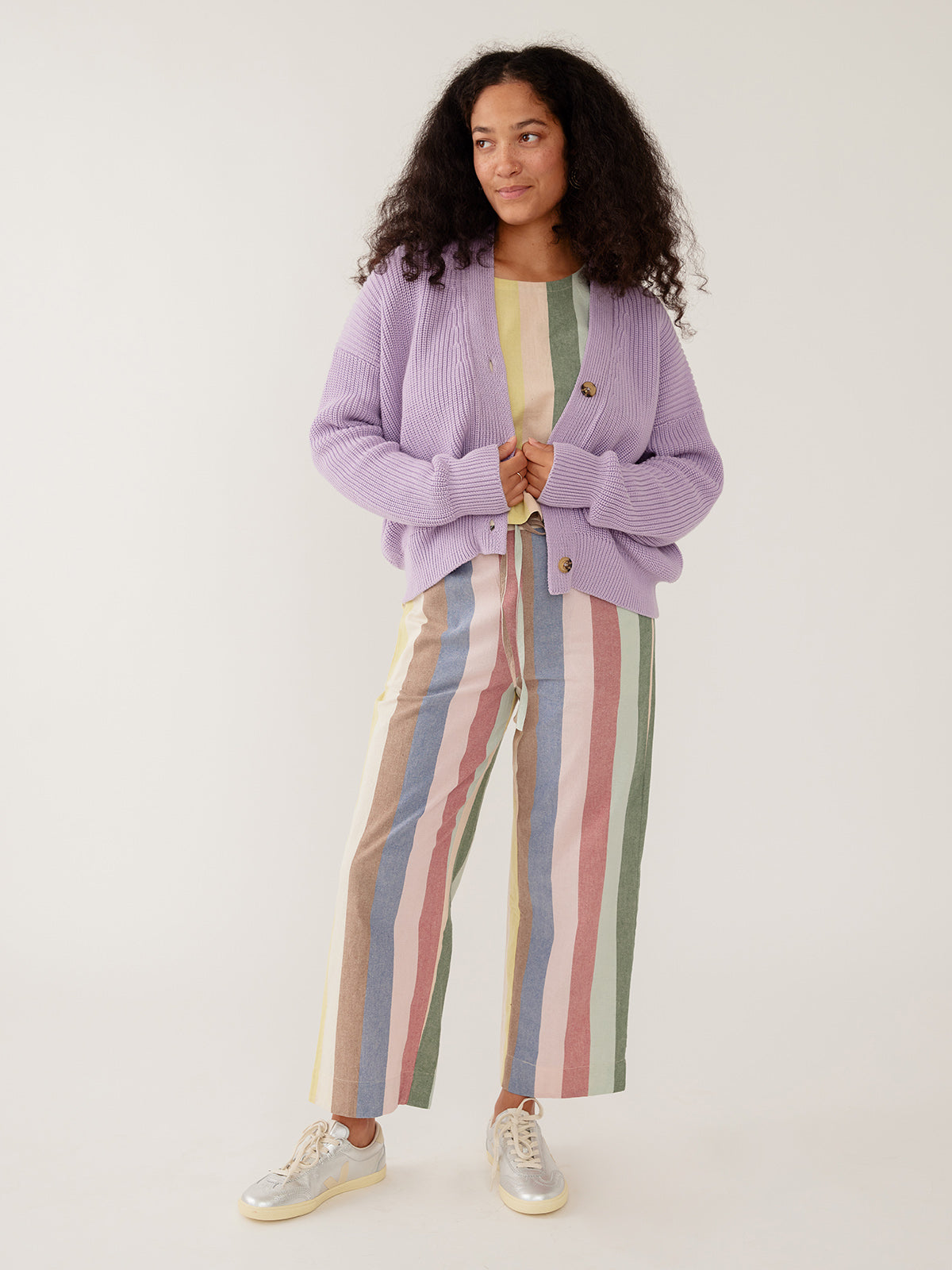 Emmy Drawstring Pant - Vintage Rainbow
