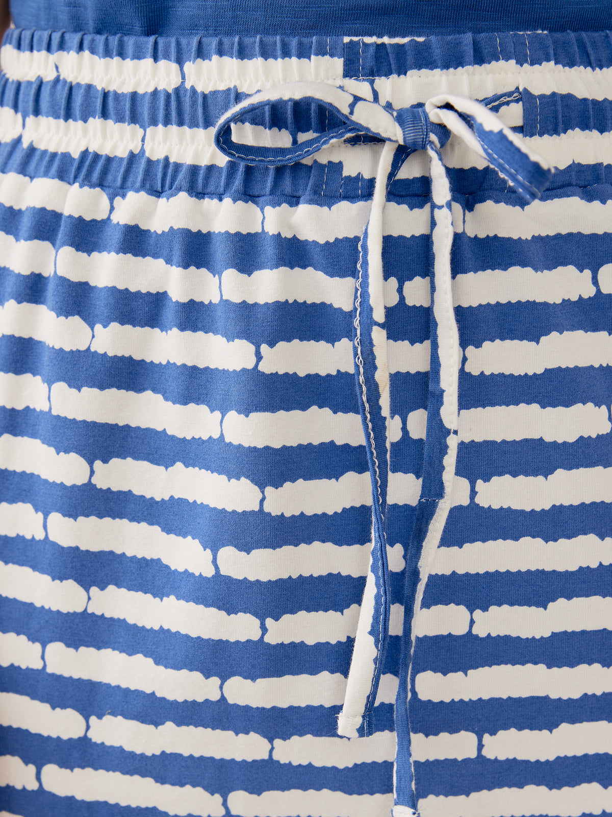 Isla Skirt - Cobalt Split Stripe