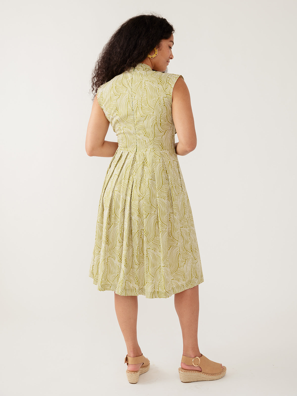 Lucille Dress - Waves Green