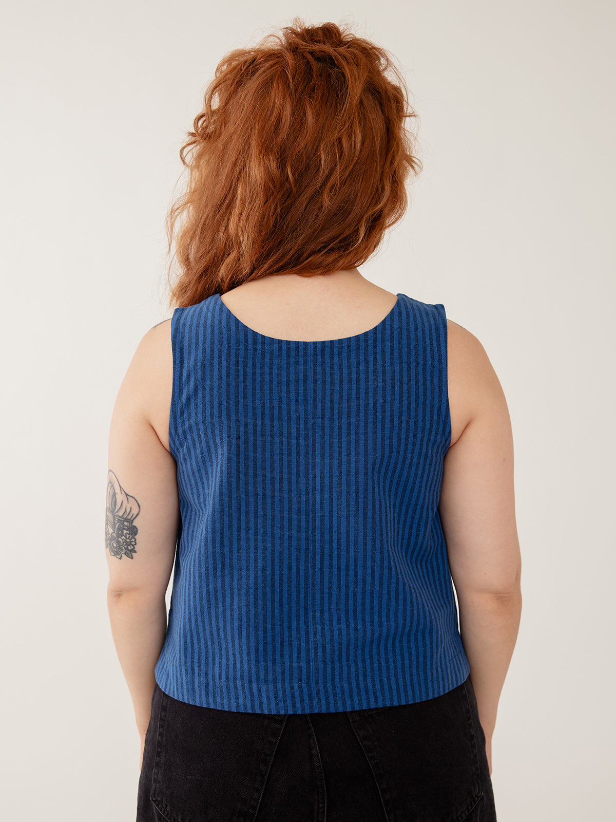 Neko Tank - Cerulean Stripe