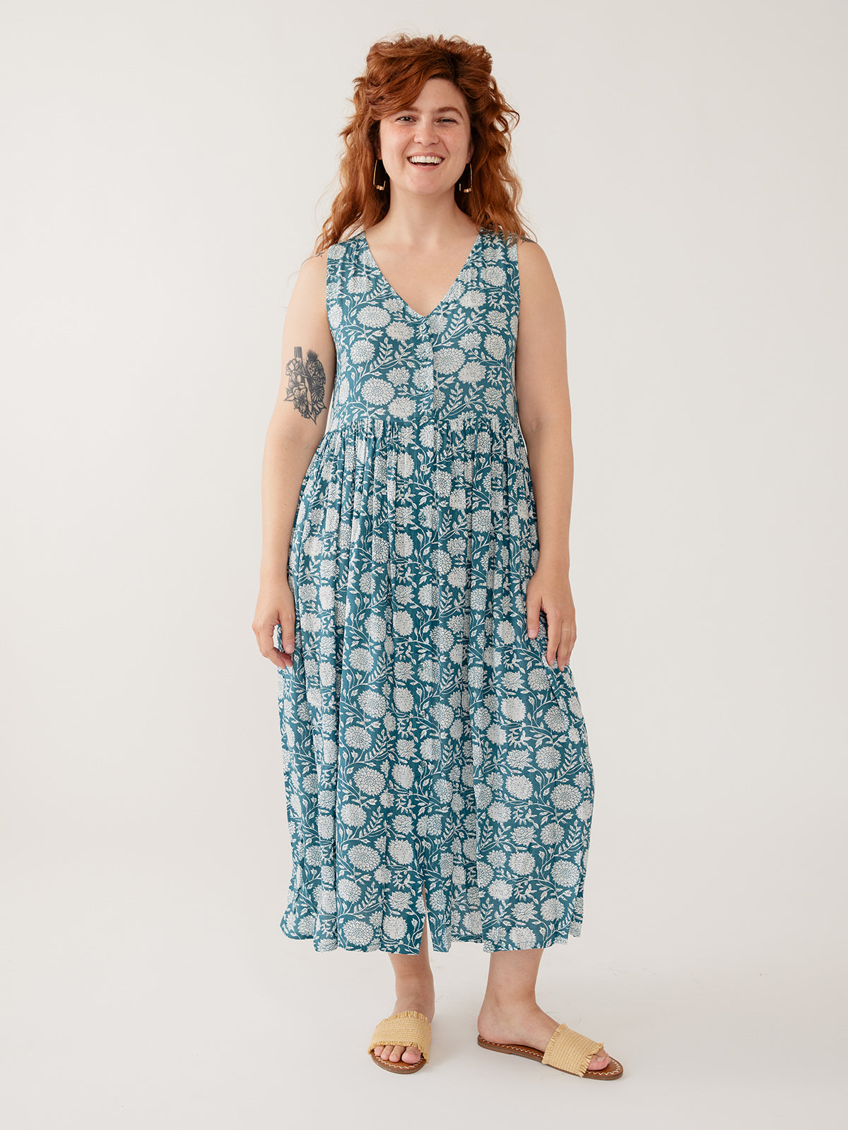 Olivia Dress - Teal Modal