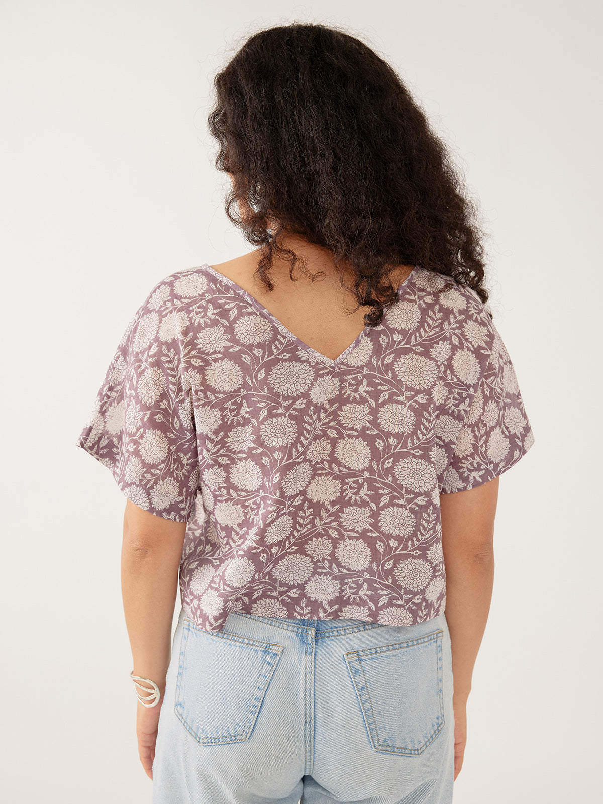 Riley V-Neck Dolman Top - French Lilac