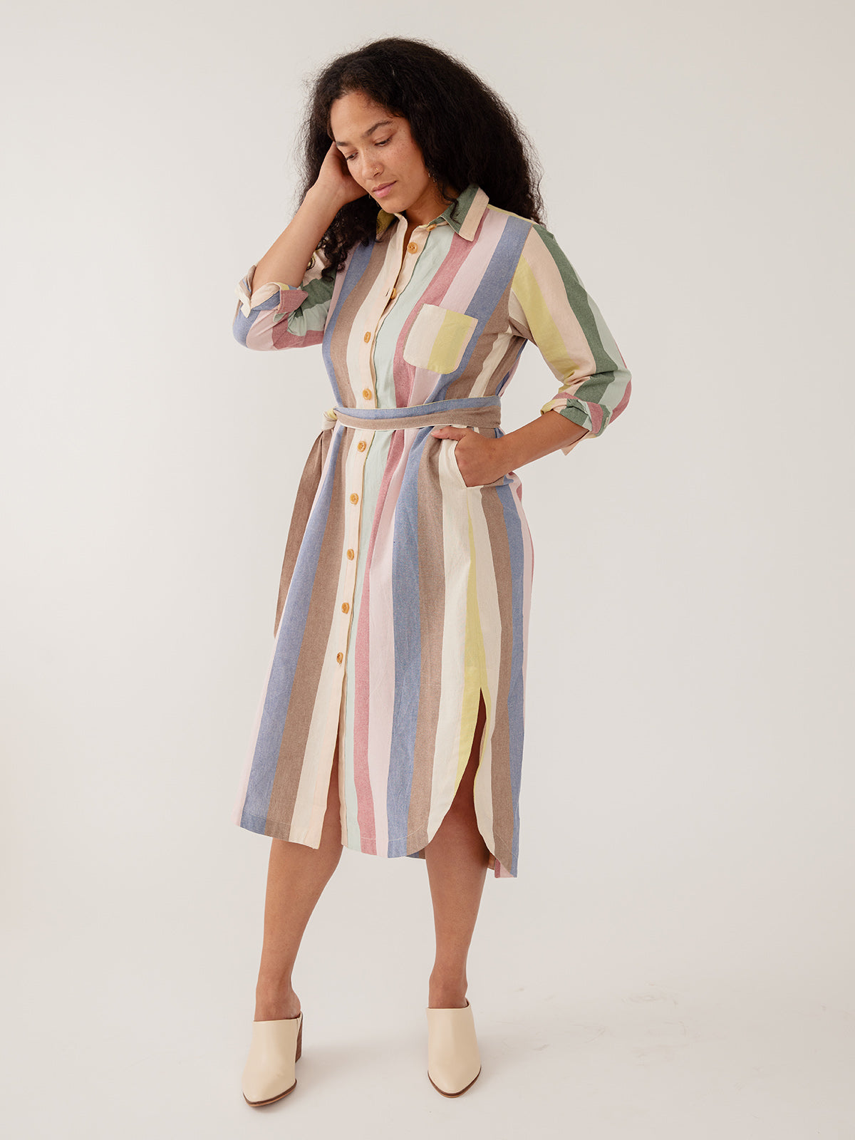 Sutton Shirtdress - Vintage Rainbow