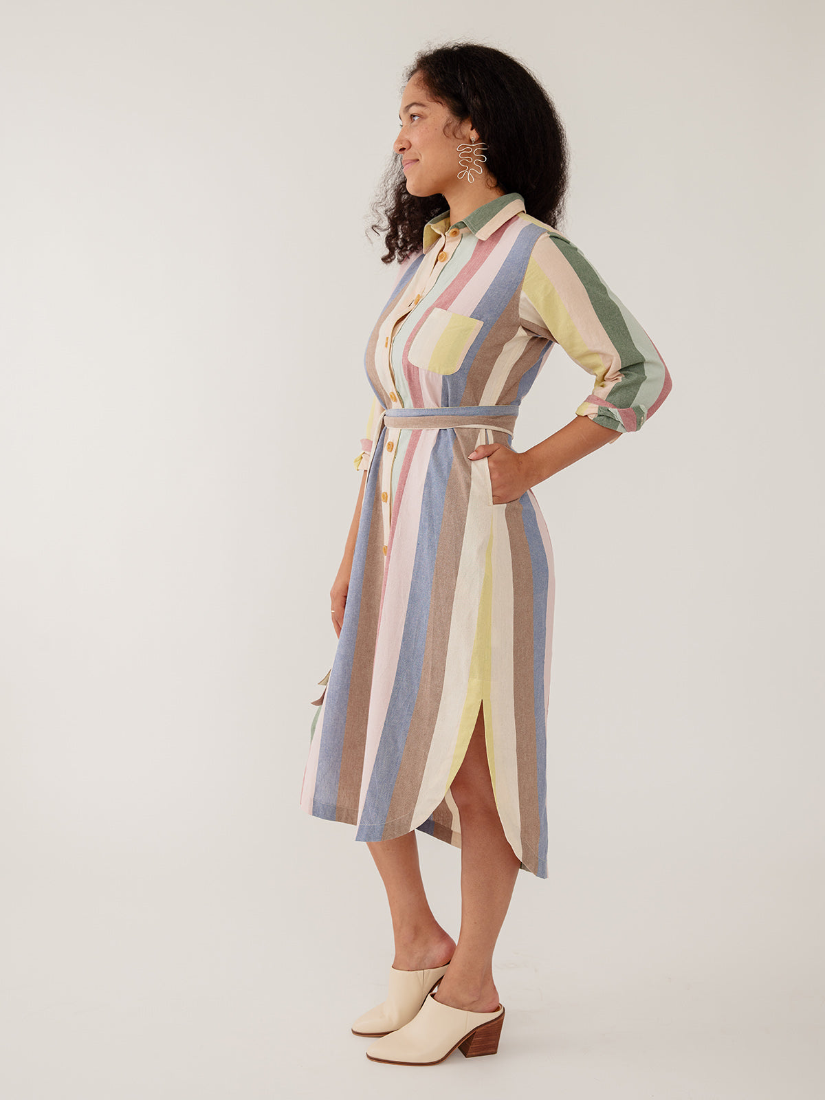 Sutton Shirtdress - Vintage Rainbow