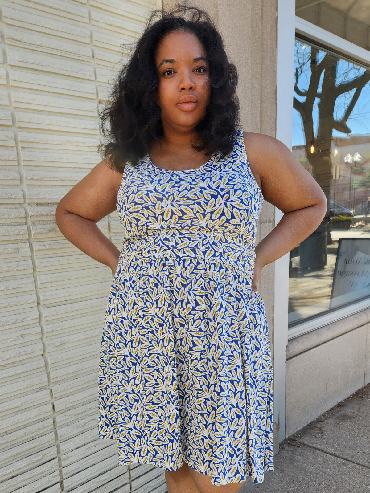 Asheville Dress - Fern Beats Blue