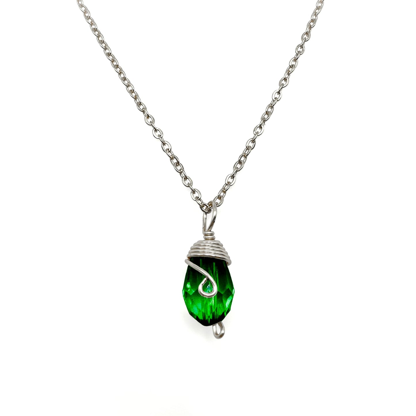Silver Birthstone necklace