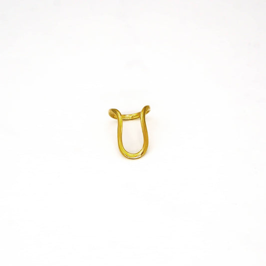 U-Shaped Wire Brass Ring | Mila - EcoDunia