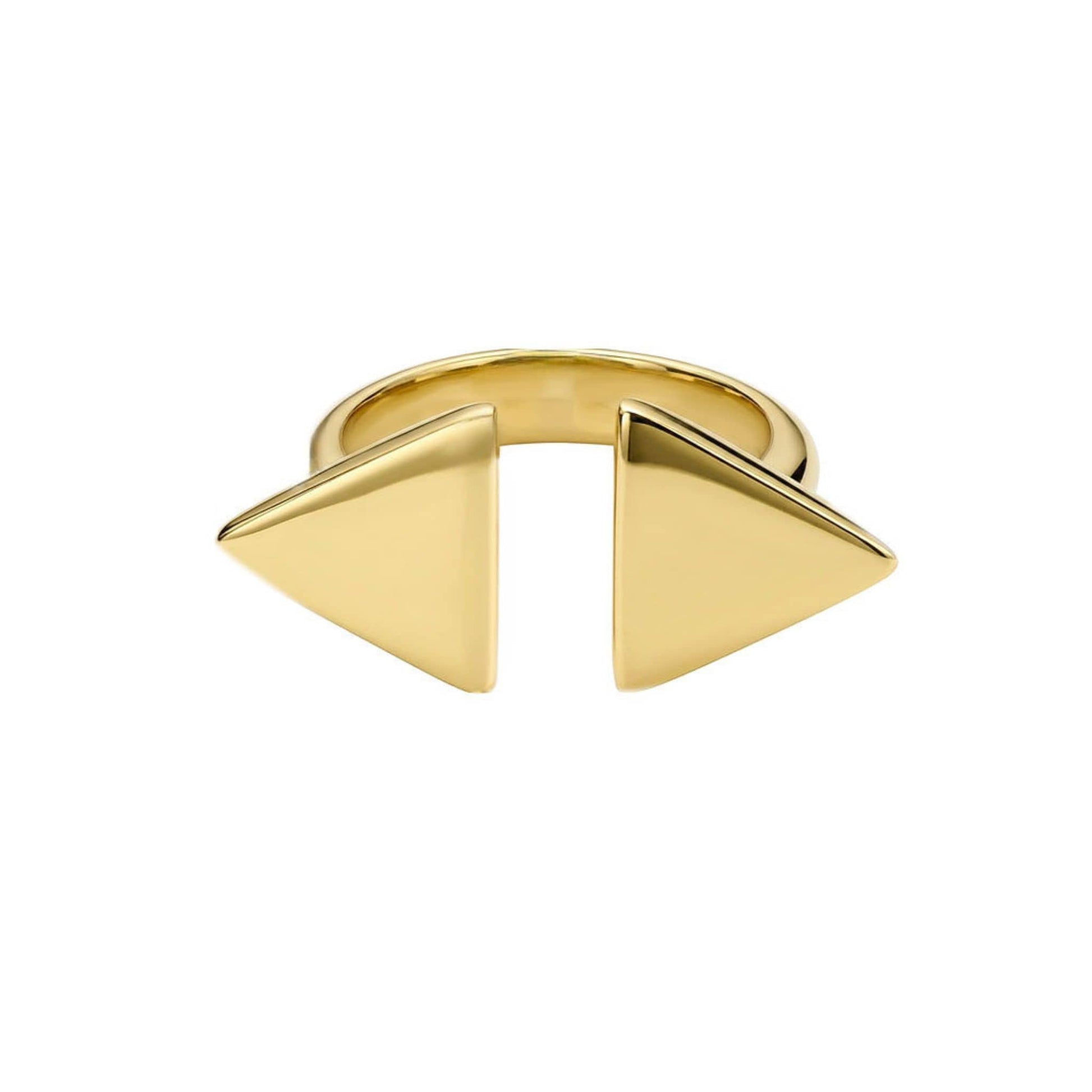 Adjustable Double Triangle Open Ring | Mimi Ecodunia