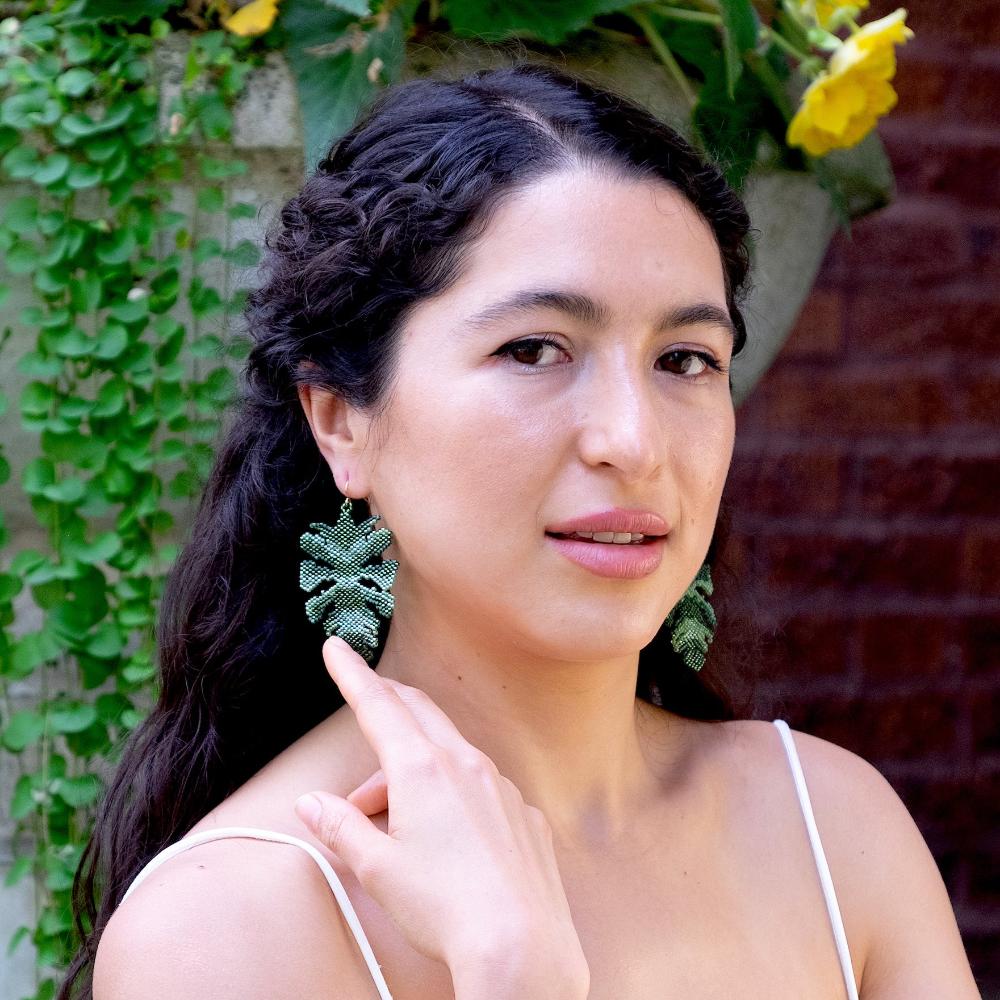 Monstera Leaf Earring