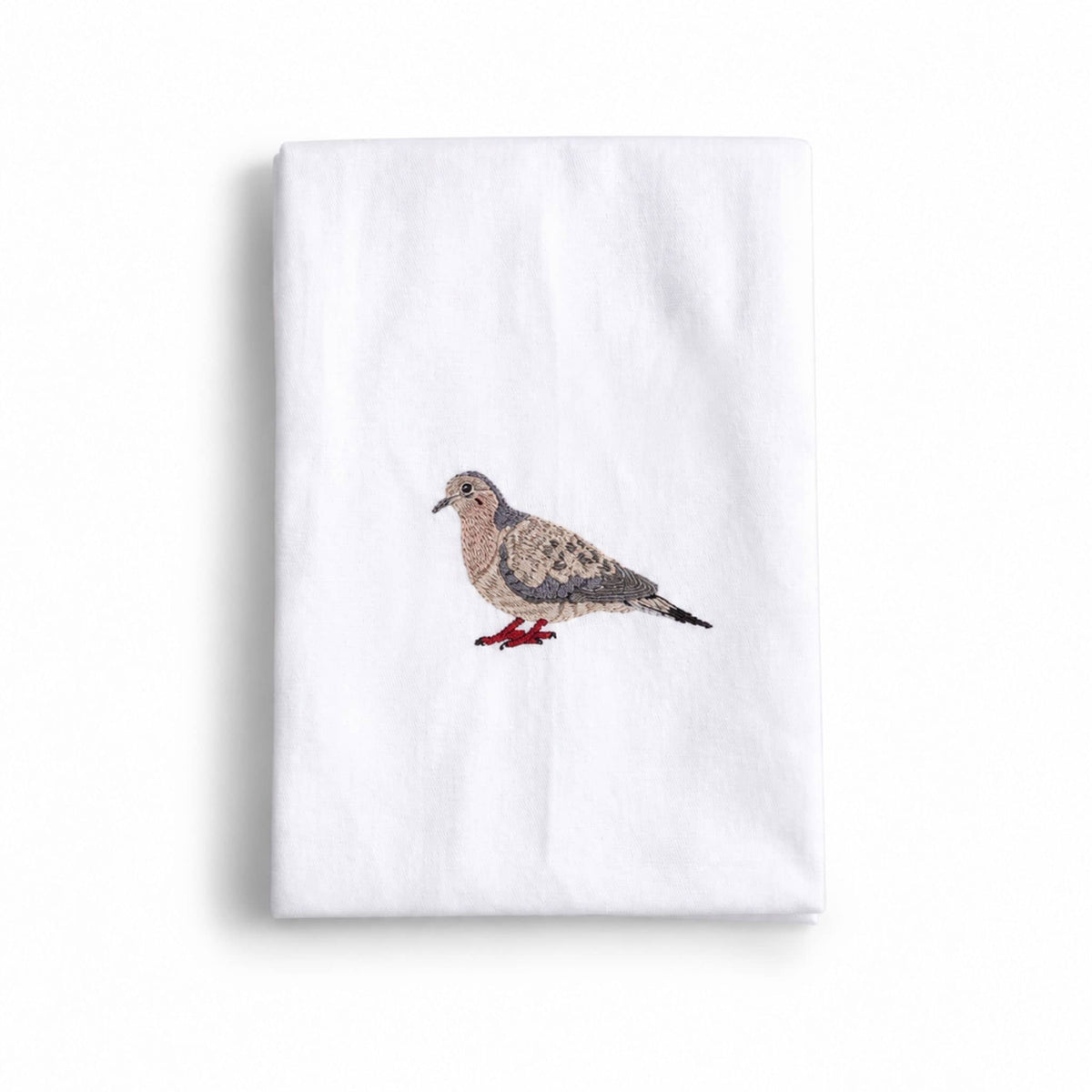 Dove Embroidered Cotton Cloth Napkins, Handmade Set #birds_dove