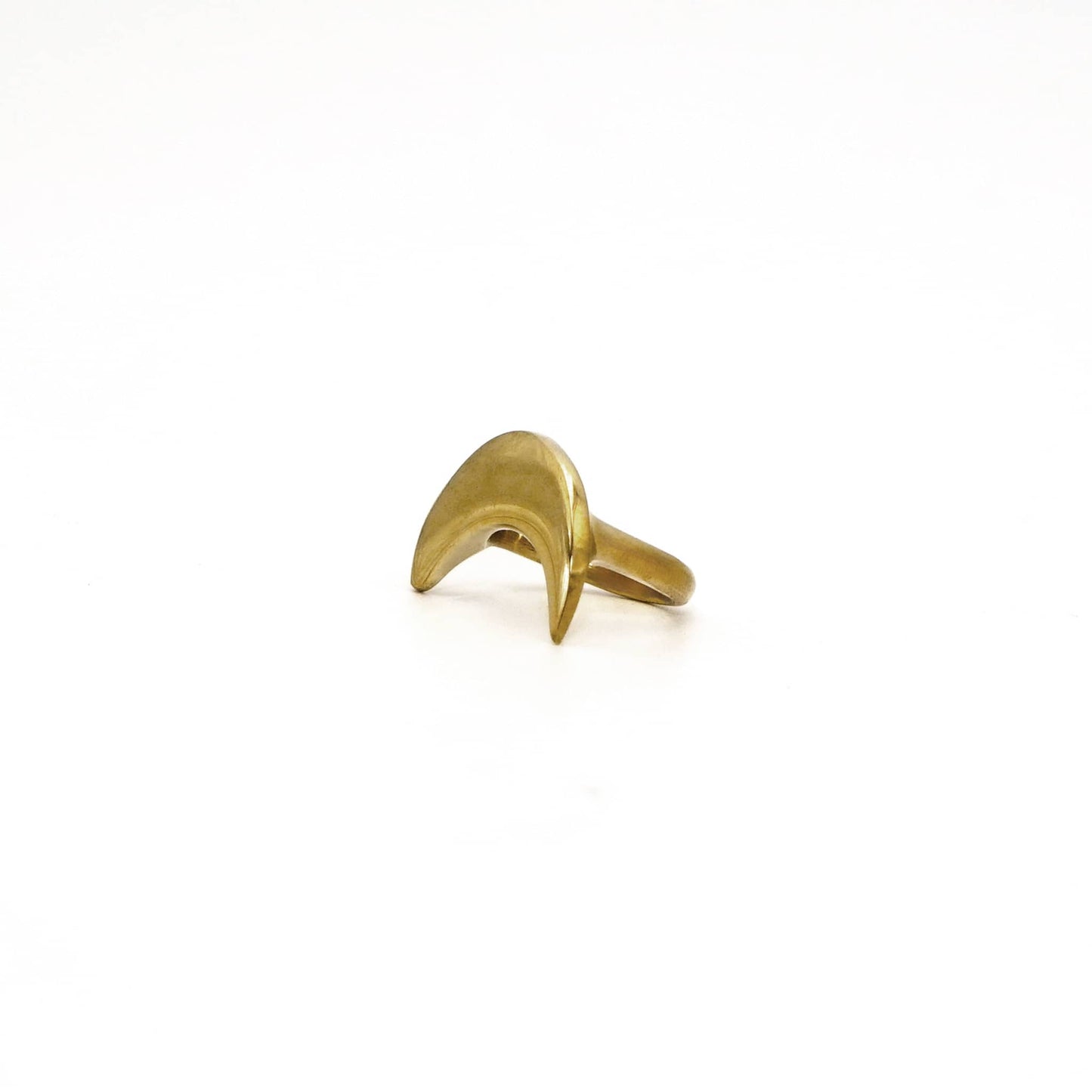 Smooth Crescent Moon Ring | Mwenzi Ecodunia
